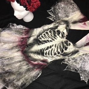 Halloween Costume Dress Day of the Dead size 6